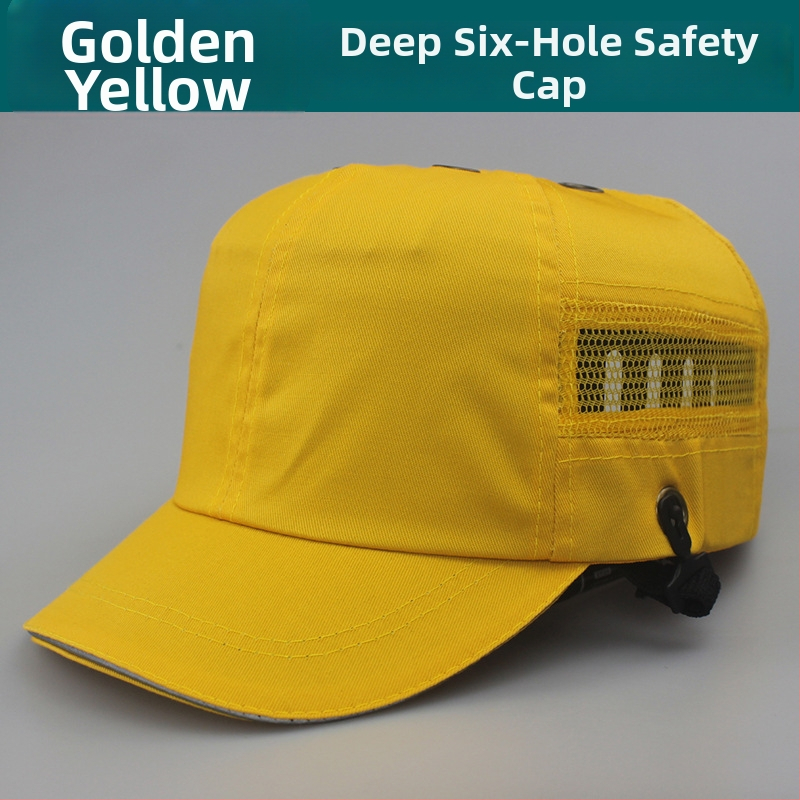 Βαμβακερό καπέλο προστασίας σε στυλ μπέιζμπολ, διαπνέόμενο και ελαφρύ, με υψηλή κορώνα και κοντό γείσο, δυνατότητα λογότυπου