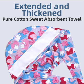 Bonetă medicală din bumbac, unisex, cu imprimeu desen animat, posibilitatea imprimării logo-ului, stil casual.