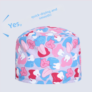 Bonetă medicală din bumbac, unisex, cu imprimeu desen animat, posibilitatea imprimării logo-ului, stil casual.