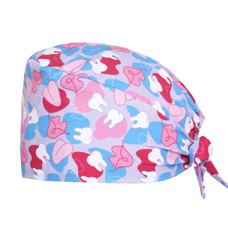 Bonetă medicală din bumbac, unisex, cu imprimeu desen animat, posibilitatea imprimării logo-ului, stil casual.