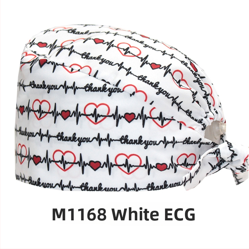 Bonetă medicală din bumbac, unisex, cu imprimeu desen animat, posibilitatea imprimării logo-ului, stil casual.