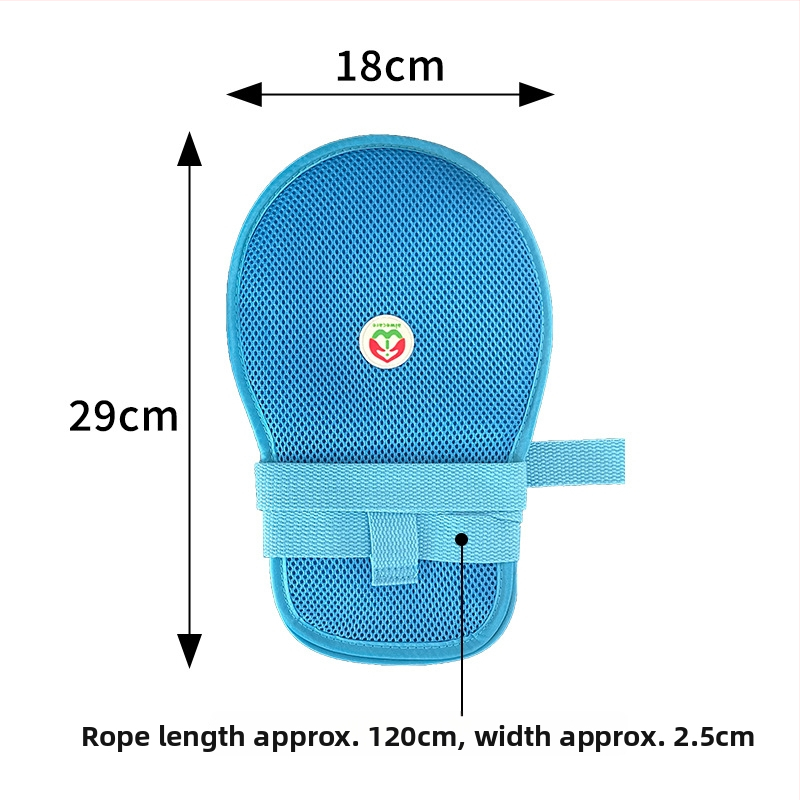 Mănuși de restricție pentru vârstnici imobilizați, anti-zgâriere, anti-tras tub, anti-autotraumă, curea de fixare a încheieturii (Unisex; în stoc; Marca: Altă; Primăvara 2025; Fără procesare)