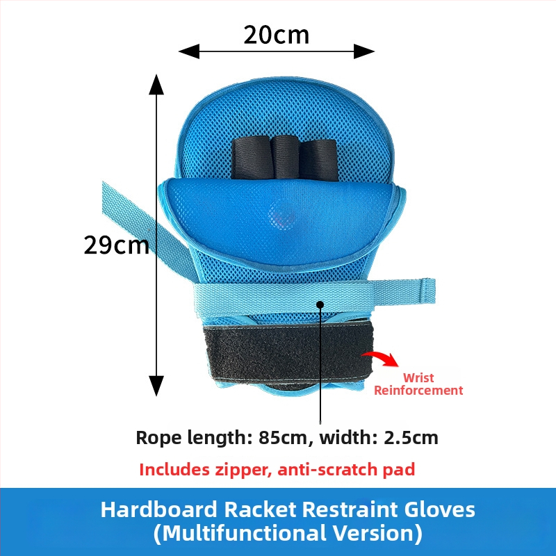 Mănuși de restricție pentru vârstnici imobilizați, anti-zgâriere, anti-tras tub, anti-autotraumă, curea de fixare a încheieturii (Unisex; în stoc; Marca: Altă; Primăvara 2025; Fără procesare)