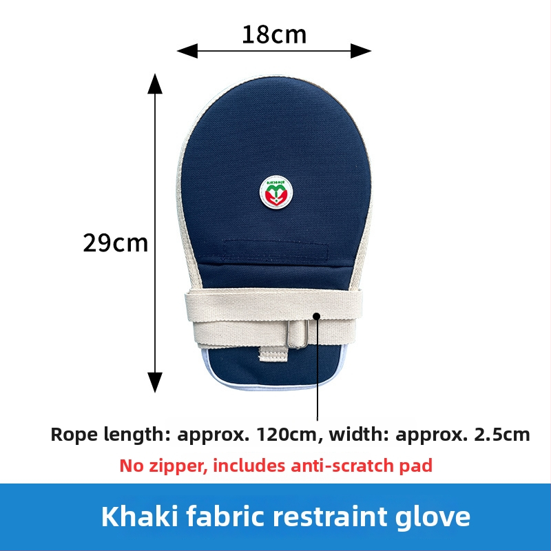 Mănuși de restricție pentru vârstnici imobilizați, anti-zgâriere, anti-tras tub, anti-autotraumă, curea de fixare a încheieturii (Unisex; în stoc; Marca: Altă; Primăvara 2025; Fără procesare)