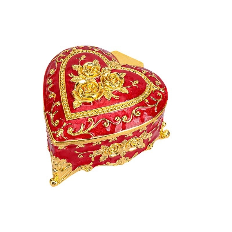 Juvelyrinių dėžučių iš cinko lydinio, Europos stiliaus retro dizainas, stalinis saugojimas, daugiafunkcinė, vienas lygis