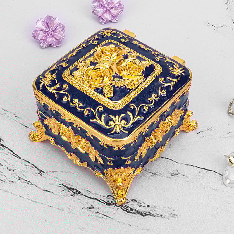 Juvelyrinių dėžučių iš cinko lydinio, Europos stiliaus retro dizainas, stalinis saugojimas, daugiafunkcinė, vienas lygis