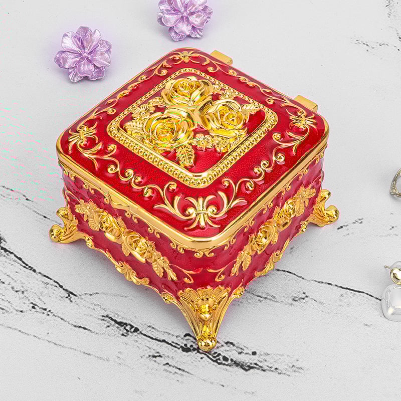 Juvelyrinių dėžučių iš cinko lydinio, Europos stiliaus retro dizainas, stalinis saugojimas, daugiafunkcinė, vienas lygis