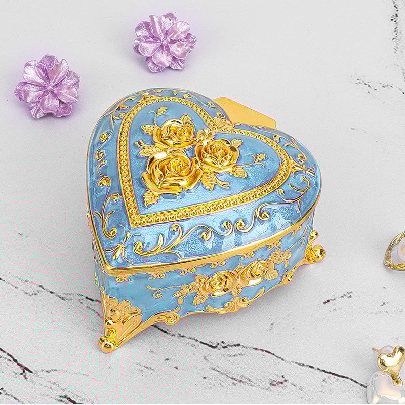 Juvelyrinių dėžučių iš cinko lydinio, Europos stiliaus retro dizainas, stalinis saugojimas, daugiafunkcinė, vienas lygis