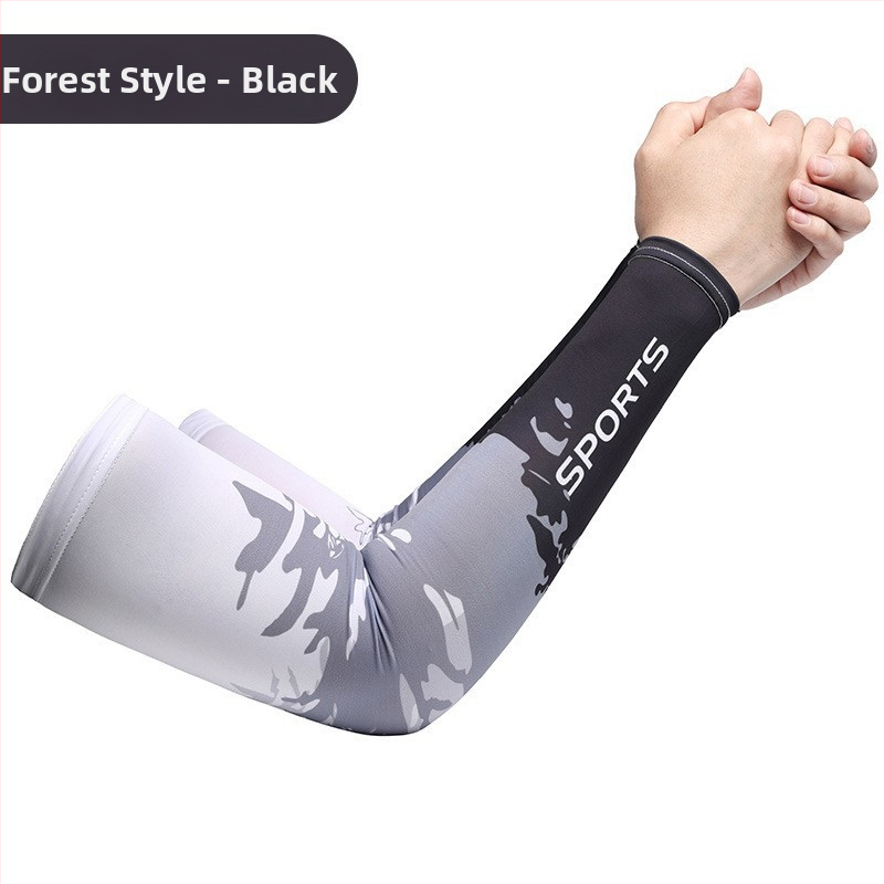 Unisex Μανίκια από ice silk με UV προστασία – Εκτυπωμένα καλοκαιρινά καλύμματα για οδήγηση και ποδηλασία