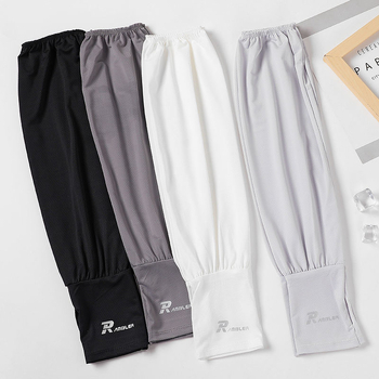 Ανδρικά μανίκια προστασίας UV - Καλοκαιρινή λεπτή ύφανση Ice Silk (Milk Silk) και πολυεστέρα, χαλαρή γραμμή, Άνοιξη 2023