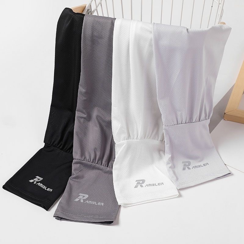 Ανδρικά μανίκια προστασίας UV - Καλοκαιρινή λεπτή ύφανση Ice Silk (Milk Silk) και πολυεστέρα, χαλαρή γραμμή, Άνοιξη 2023