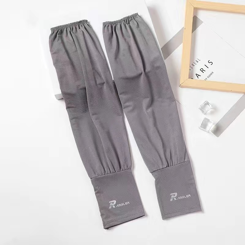 Ανδρικά μανίκια προστασίας UV - Καλοκαιρινή λεπτή ύφανση Ice Silk (Milk Silk) και πολυεστέρα, χαλαρή γραμμή, Άνοιξη 2023