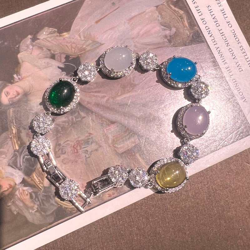 Bakreni set nakita — VIVENTE, elektroplatirano, ogrlica + naušnice + ručni dodaci, retro stil