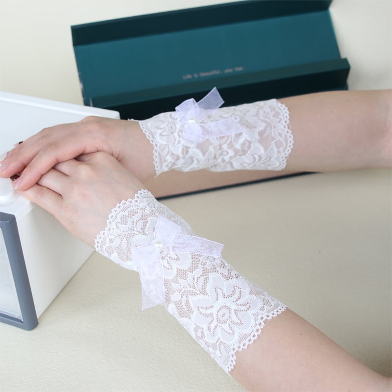 Σετ προστατευτικών καρπού και πήχη από δαντέλα – κάλυψη τατουάζ, UV προστασία, γυναικείο καλοκαιρινό στυλ