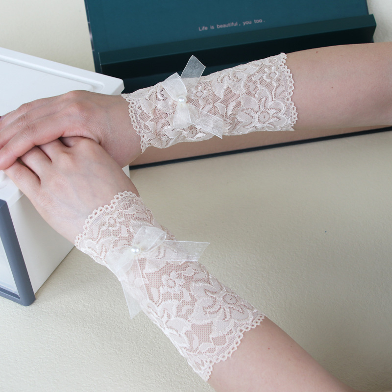 Σετ προστατευτικών καρπού και πήχη από δαντέλα – κάλυψη τατουάζ, UV προστασία, γυναικείο καλοκαιρινό στυλ