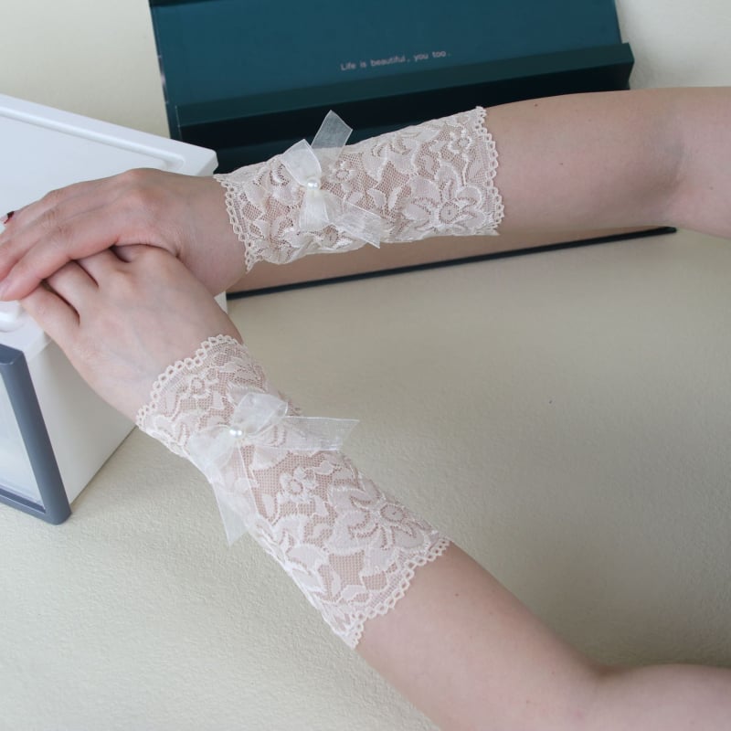 Σετ προστατευτικών καρπού και πήχη από δαντέλα – κάλυψη τατουάζ, UV προστασία, γυναικείο καλοκαιρινό στυλ