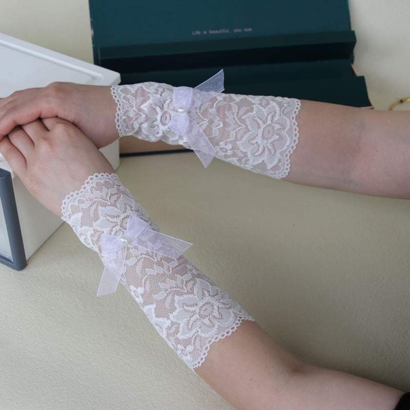 Σετ προστατευτικών καρπού και πήχη από δαντέλα – κάλυψη τατουάζ, UV προστασία, γυναικείο καλοκαιρινό στυλ