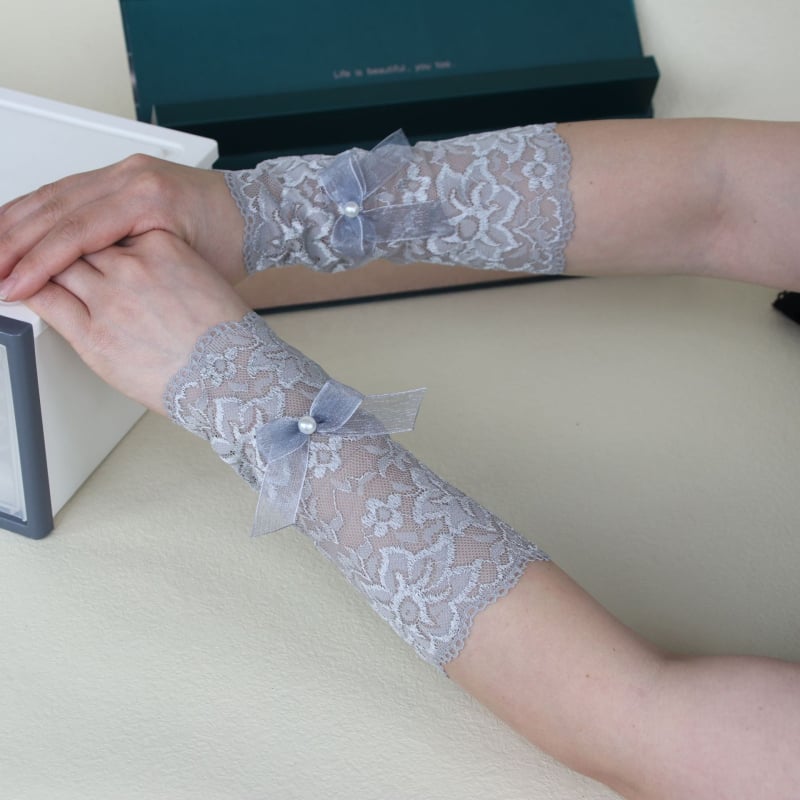 Σετ προστατευτικών καρπού και πήχη από δαντέλα – κάλυψη τατουάζ, UV προστασία, γυναικείο καλοκαιρινό στυλ