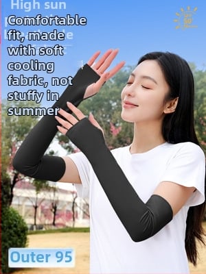 Μανίκια UV προστασίας από ναϊλον-ice silk, unisex, για υπαίθριες αθλητικές δραστηριότητες, 390 g