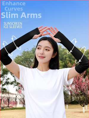 Μανίκια UV προστασίας από ναϊλον-ice silk, unisex, για υπαίθριες αθλητικές δραστηριότητες, 390 g