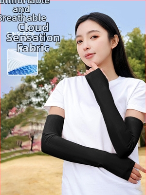 Μανίκια UV προστασίας από ναϊλον-ice silk, unisex, για υπαίθριες αθλητικές δραστηριότητες, 390 g