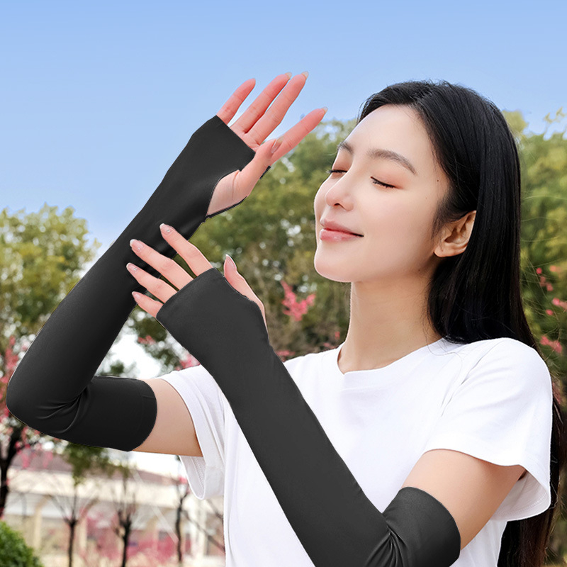 Μανίκια UV προστασίας από ναϊλον-ice silk, unisex, για υπαίθριες αθλητικές δραστηριότητες, 390 g