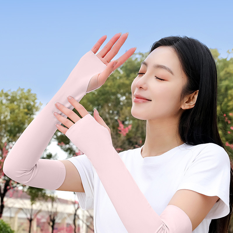 Μανίκια UV προστασίας από ναϊλον-ice silk, unisex, για υπαίθριες αθλητικές δραστηριότητες, 390 g