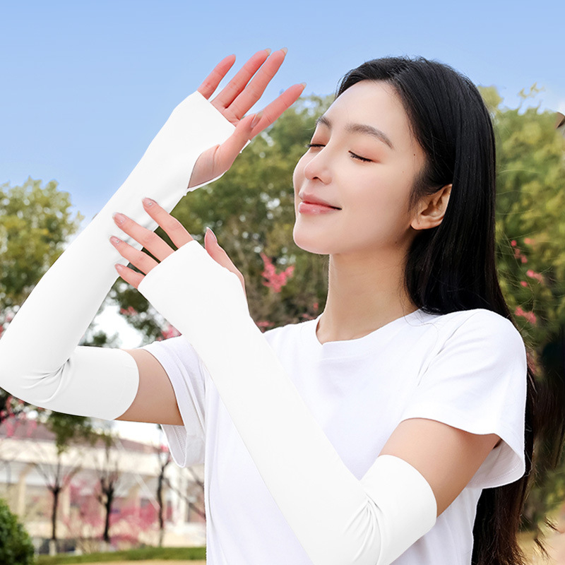 Μανίκια UV προστασίας από ναϊλον-ice silk, unisex, για υπαίθριες αθλητικές δραστηριότητες, 390 g