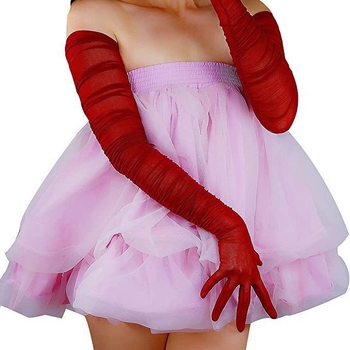 Sievietēm garas caurspīdīgas mežģīņu cimdi no tiula, ar skārienjutīgu ekrāna saderību, piemērotas vakariņām un formāliem pasākumiem