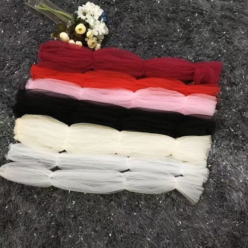 Mežģīņu tīkla pūkainās piedurknes kāzu kleitai — sievietēm dekoratīvās piedurknes, garš modes stils, pavasaris/vasara