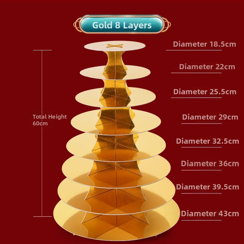 Daugiapakopis parodymojo stovas senjorų gimtadienio šventei su Jiaodong rankų darbo garuose virtais bandelėmis ir tradiciniais pyragais, modernus minimalistinis stilius, Unique, 2023