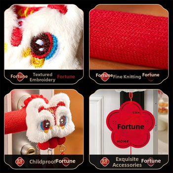 Durų rankenos apsaugos pakabukas – audinys, pakuotė Opp maišelis, neimportuota, skirta Kinijos Meilės dienai