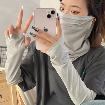 Μανίκι χεριού με UV προστασία, Ice Silk, αναπνεύσιμο, πλήρης κάλυψη προσώπου από τον ήλιο, Νάιλον