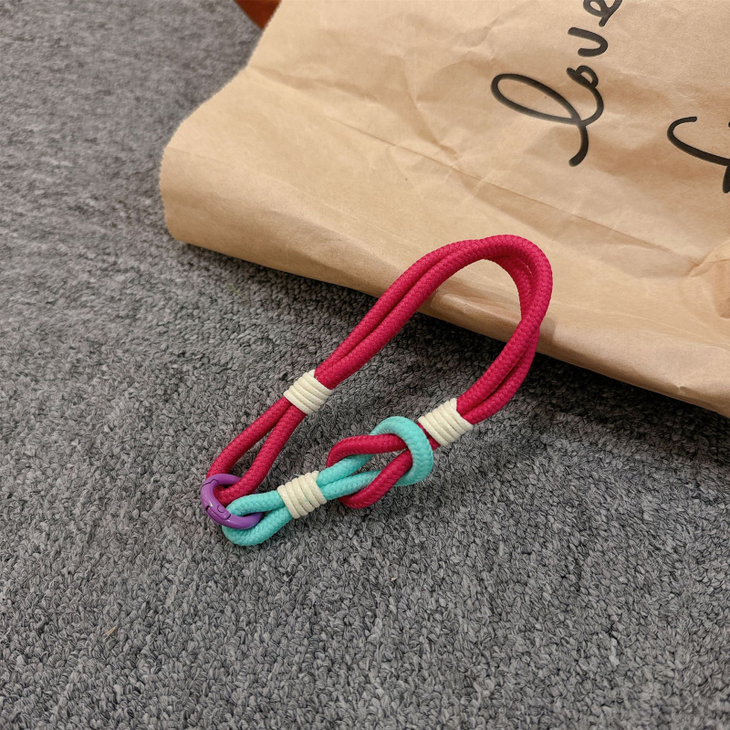 Λουράκι κινητού για τον καρπό, χειροποίητο από νάιλον, μεταλλική αγκράφα, γυναικείο στυλ