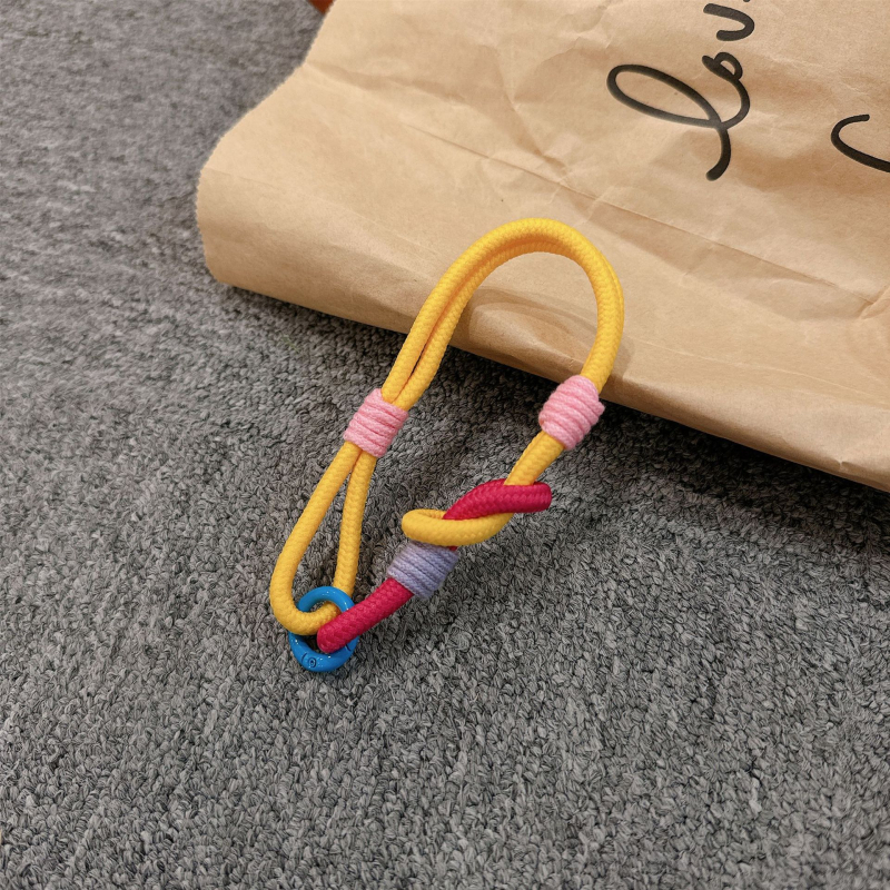 Λουράκι κινητού για τον καρπό, χειροποίητο από νάιλον, μεταλλική αγκράφα, γυναικείο στυλ