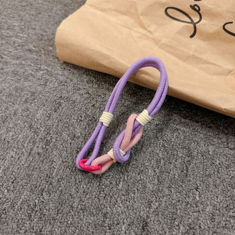 Λουράκι κινητού για τον καρπό, χειροποίητο από νάιλον, μεταλλική αγκράφα, γυναικείο στυλ