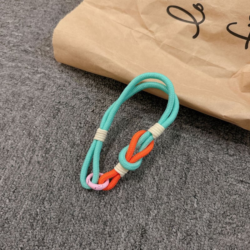 Λουράκι κινητού για τον καρπό, χειροποίητο από νάιλον, μεταλλική αγκράφα, γυναικείο στυλ