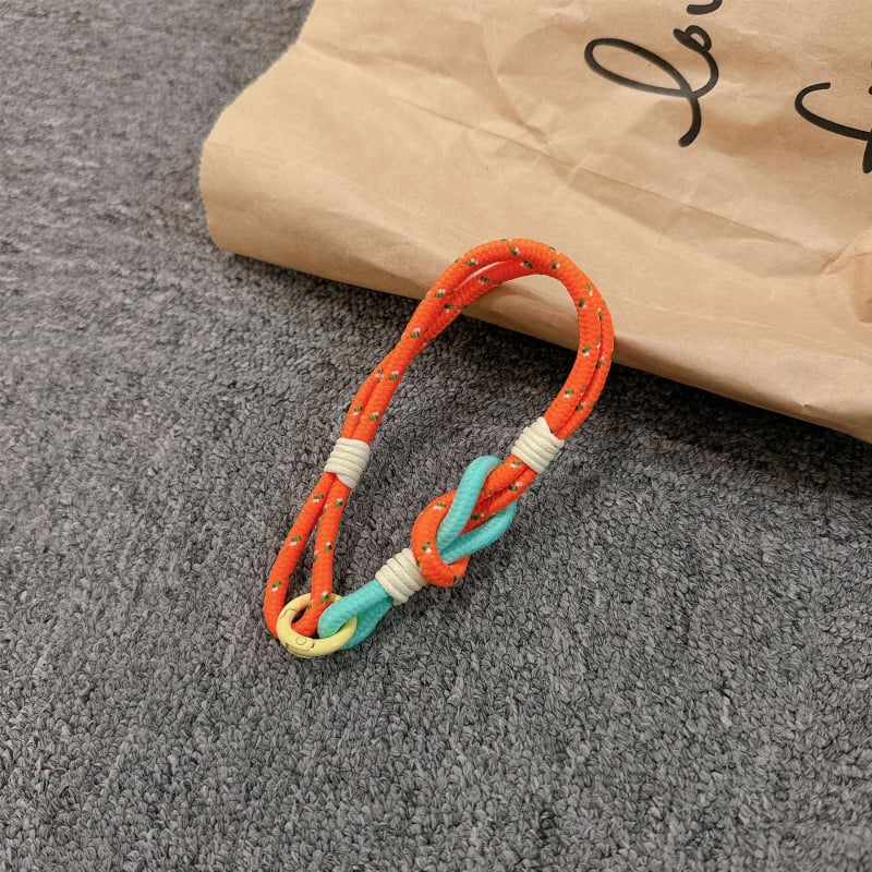 Λουράκι κινητού για τον καρπό, χειροποίητο από νάιλον, μεταλλική αγκράφα, γυναικείο στυλ