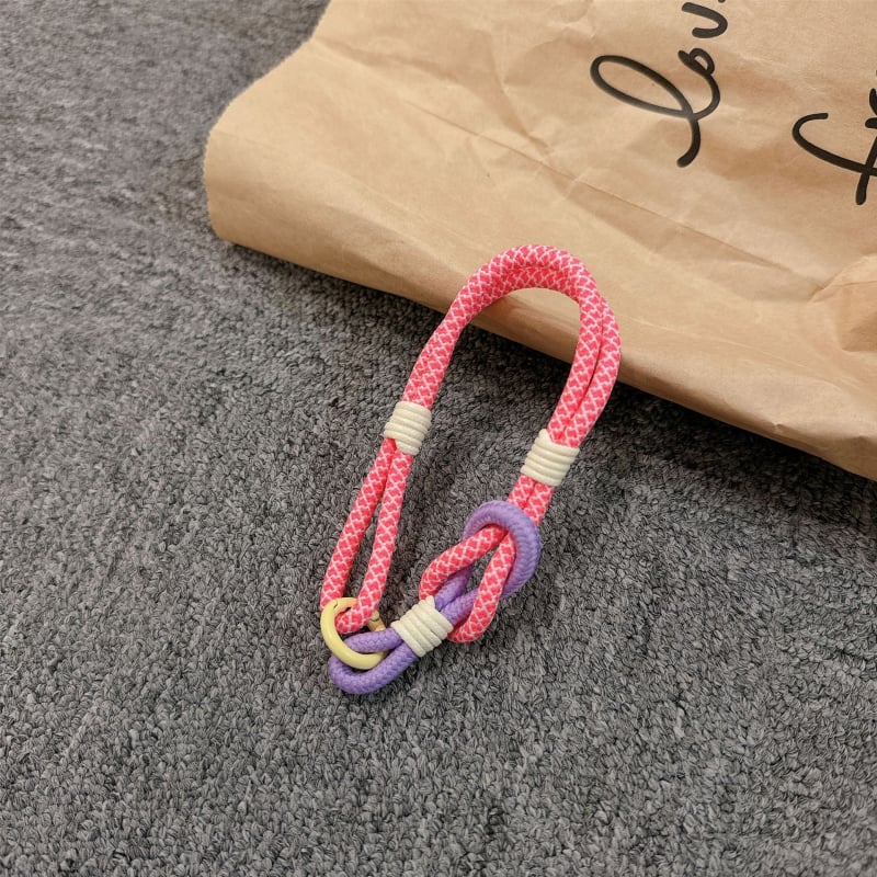 Λουράκι κινητού για τον καρπό, χειροποίητο από νάιλον, μεταλλική αγκράφα, γυναικείο στυλ