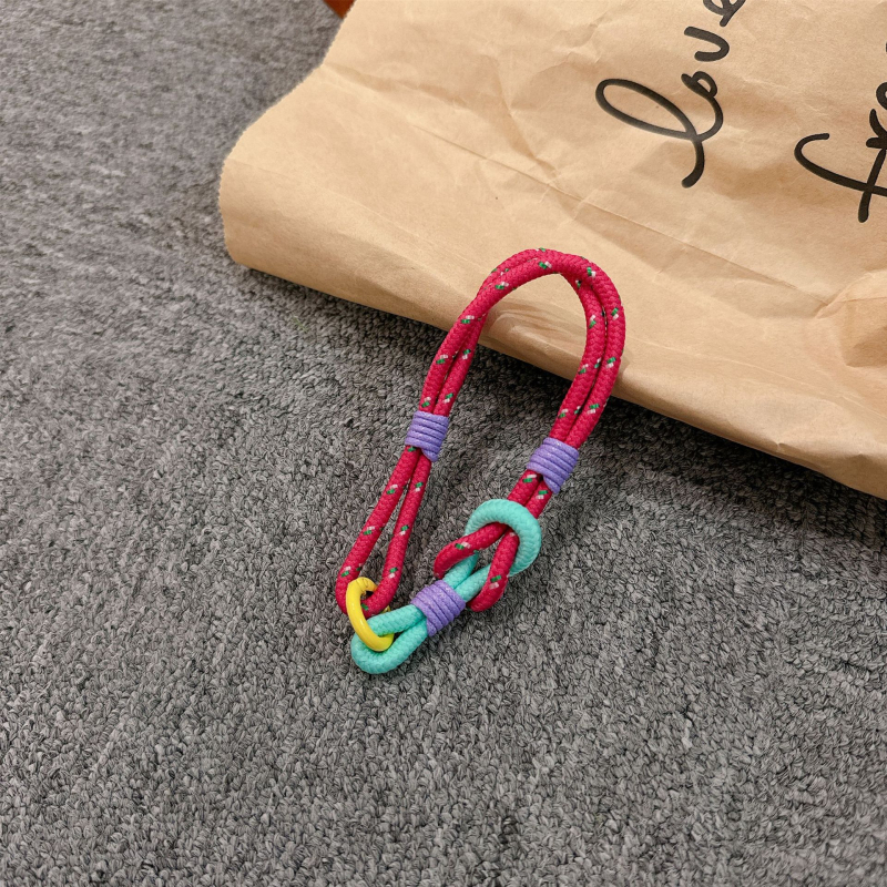 Λουράκι κινητού για τον καρπό, χειροποίητο από νάιλον, μεταλλική αγκράφα, γυναικείο στυλ