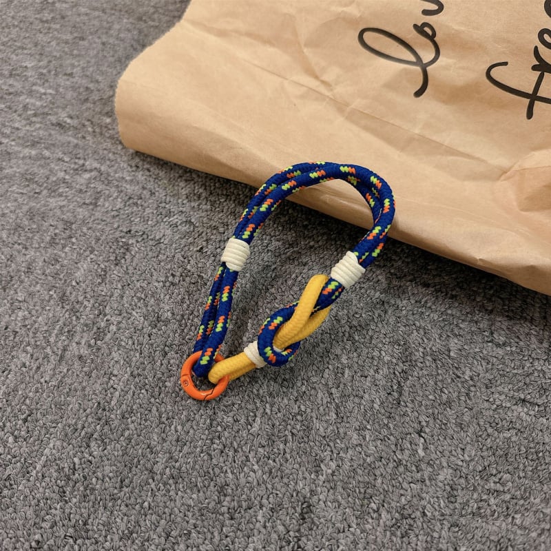 Λουράκι κινητού για τον καρπό, χειροποίητο από νάιλον, μεταλλική αγκράφα, γυναικείο στυλ