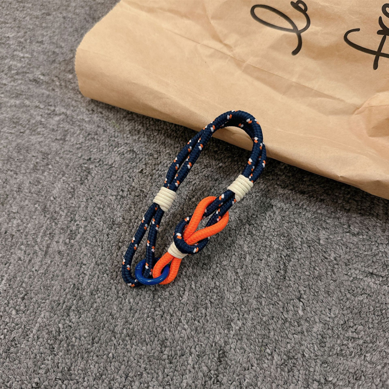 Λουράκι κινητού για τον καρπό, χειροποίητο από νάιλον, μεταλλική αγκράφα, γυναικείο στυλ