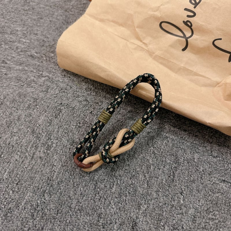 Λουράκι κινητού για τον καρπό, χειροποίητο από νάιλον, μεταλλική αγκράφα, γυναικείο στυλ