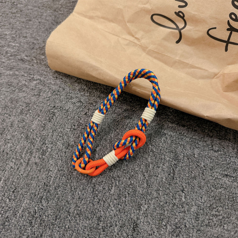 Λουράκι κινητού για τον καρπό, χειροποίητο από νάιλον, μεταλλική αγκράφα, γυναικείο στυλ