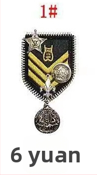 Uniformas piestiprinājums – universāls stils, Princess sērija, materiāls plastmasa/rezīns, ieklātais ornaments, roku darbs, personalizācija pieejama