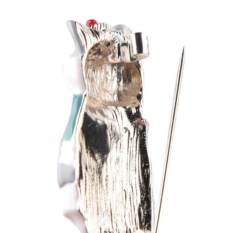 Broš s oblikom životinje, legura, crtani stil, pečeni emajl završetak