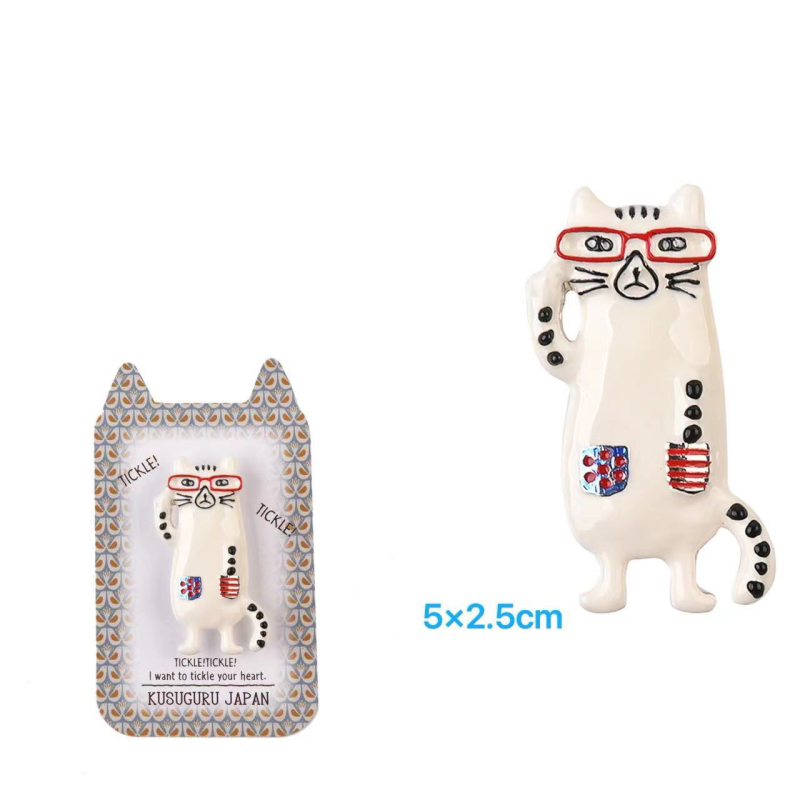 Broš s oblikom životinje, legura, crtani stil, pečeni emajl završetak