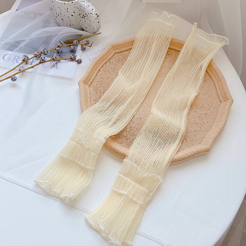 Manșete UV cu dantelă pentru femei – vară, pentru ciclism în aer liber și condus, 100% poliester, stil Fashionable commuting, sezonul 2025 vară