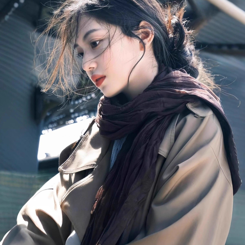 Kokvilnas un lina šalle ar plisētā dizaina, piemērota pavasarim, 2021. gada vasaras izlaidums, noliktavā