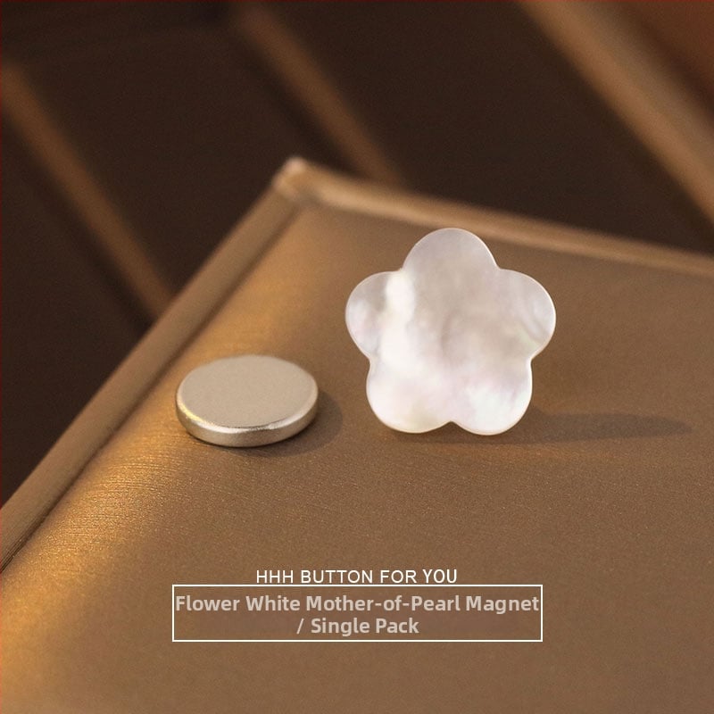 HHH FOR YOU Μαγνητικό Κουμπί από Φυσική Όστρακα για Ρούχα – Αόρατο Κούμπωμα χωρίς Ράφες, Σταθερό, για Πιτζάμες, T‑Shirts, Πουκάμισα, Καρνταγίνες και Πουλόβερ